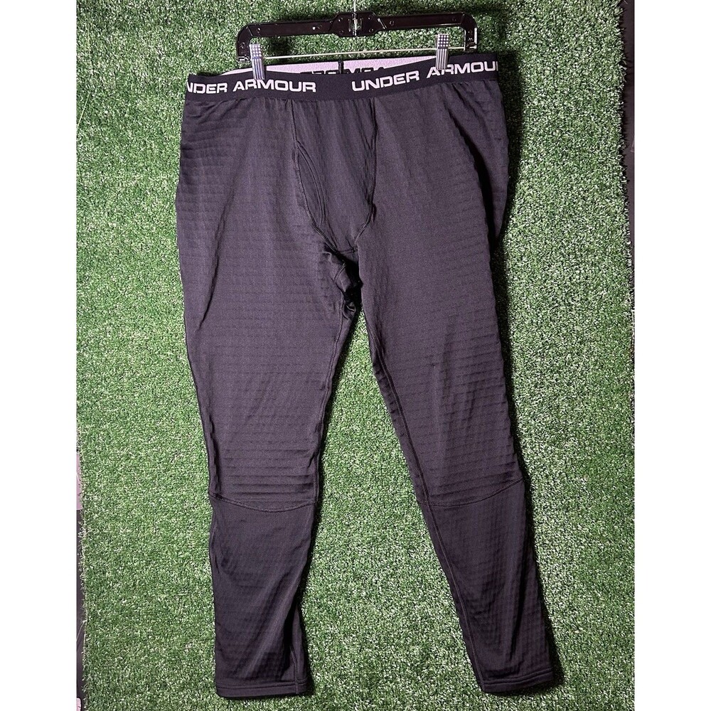 Under Armour Mens ColdGear Base 4.0 Thermal Leggings Pants Black 2XL Heavyweight